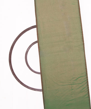 Green Red Colour Two Tone Plain Paper Silk Fabric